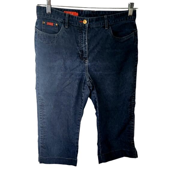 Faconnable Women's Bermuda Walking Shorts Jeans Size 10 - Picture 1 of 5